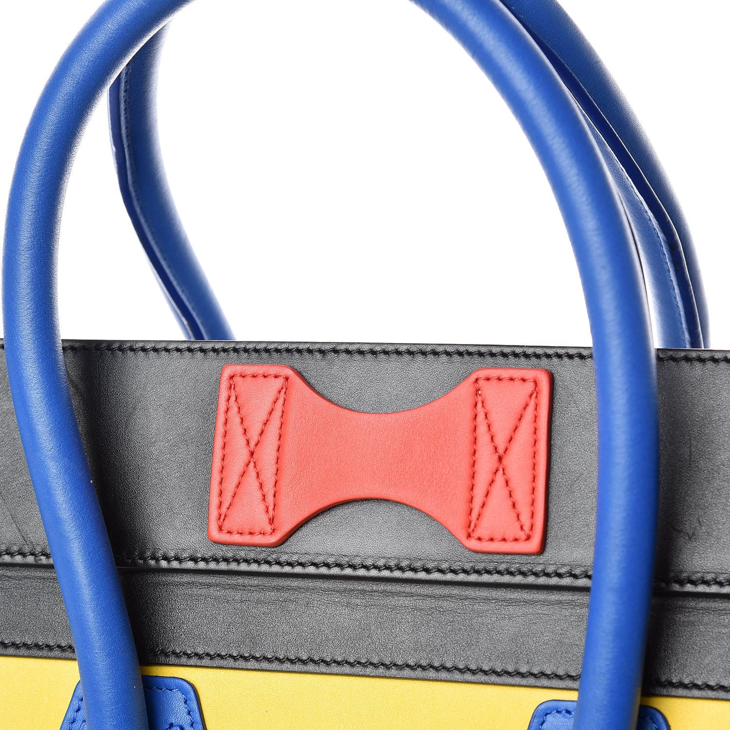 Smooth Calfskin Mini Tri-Color Luggage Sunflower