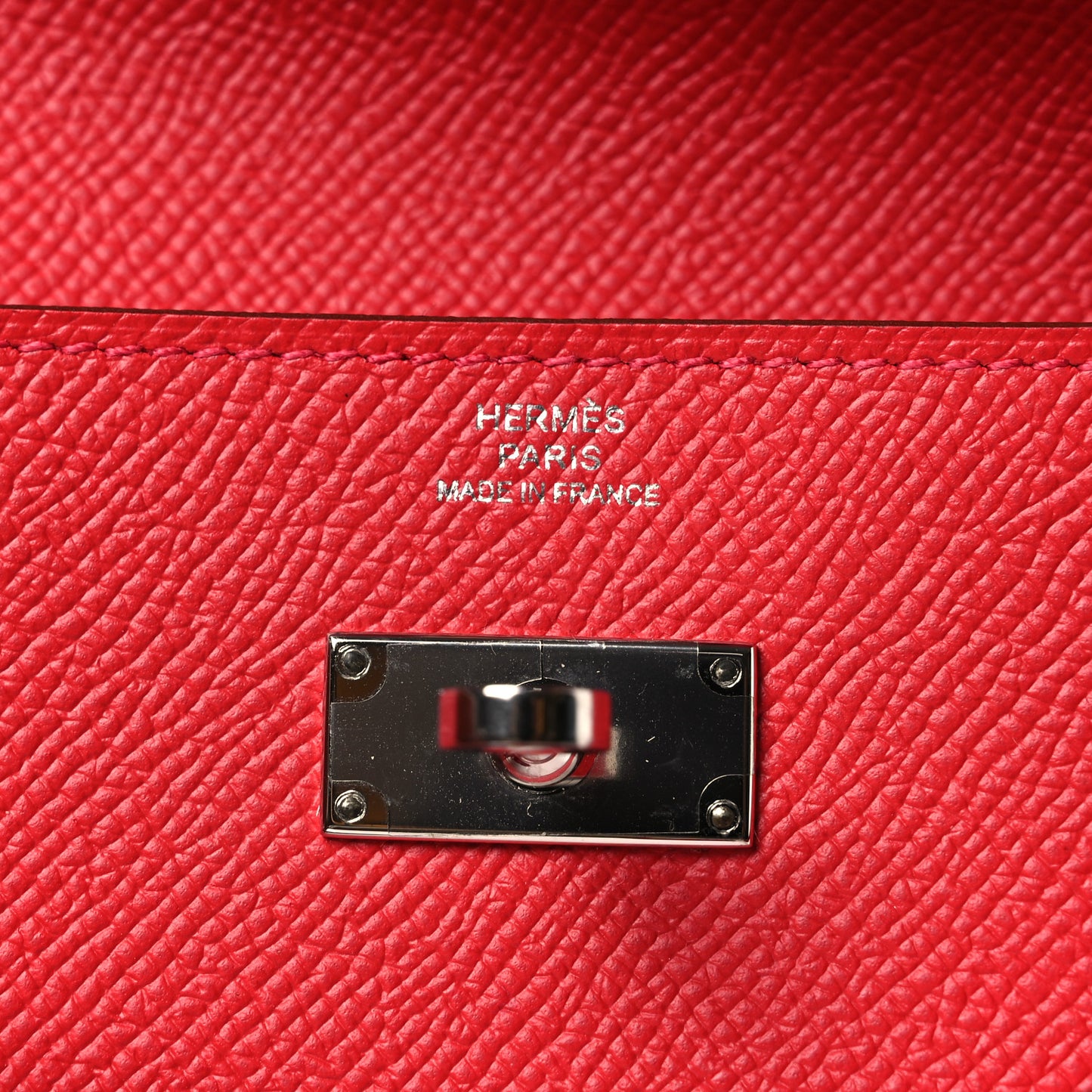 Epsom Kelly Longue Wallet Rouge Casaque