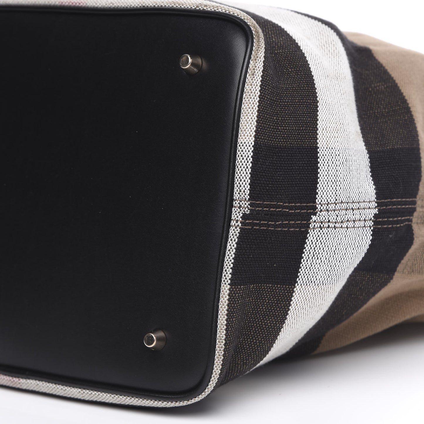Canvas Mega Check Medium Ashby Hobo Black