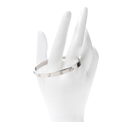 Cartier 18K White Gold LOVE Bracelet 18 2 of 6