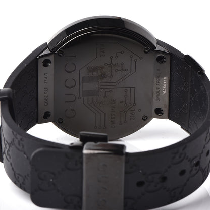 Gucci Stainless Steel Rubber 45mm Digital I-Gucci Web Watch Black 6 of 8