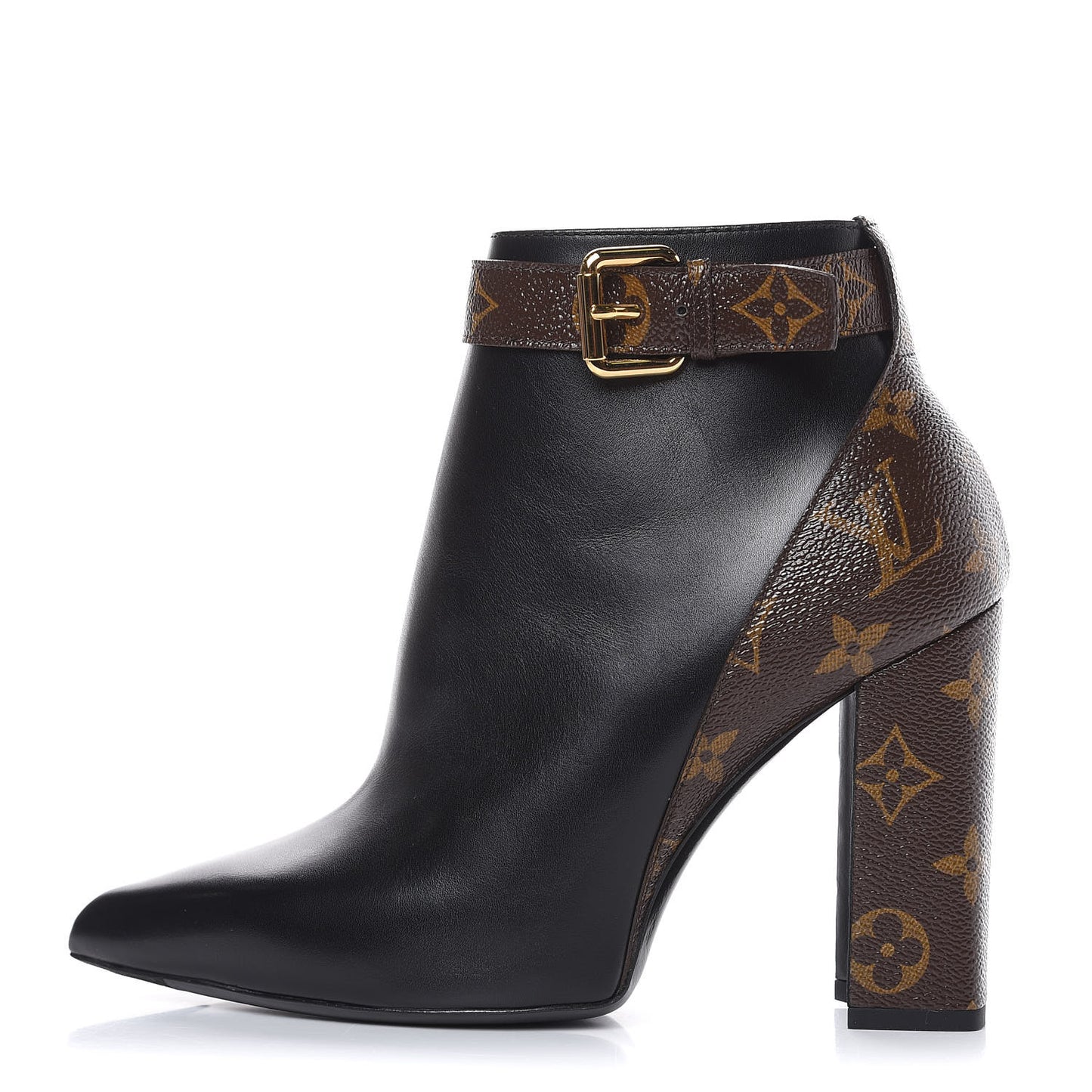 Calfskin Patent Monogram Matchmake Low Boots 37