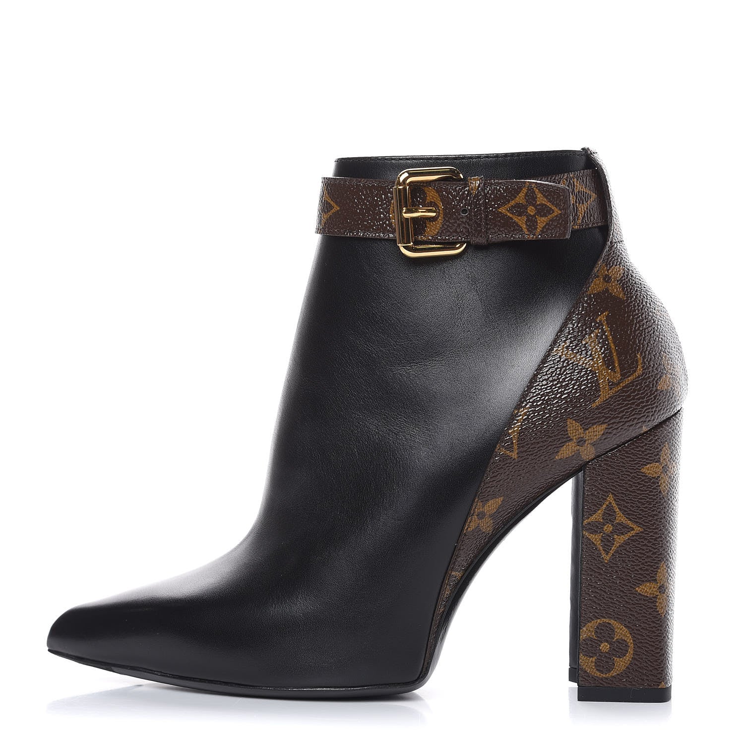 Louis Vuitton Calfskin Patent Monogram Matchmake Low Boots 37 1 of 9