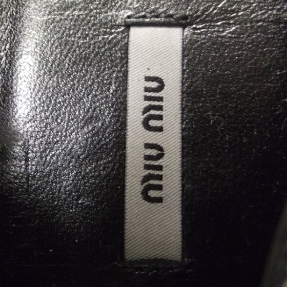 Miu Miu Studded Ballet Flats 38.5 Pewter 6 of 6