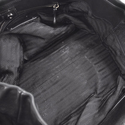 Prada Leather Satchel Nero Black 6 of 9