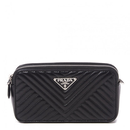 Prada Nappa Impunture Clutch Black 1 of 10