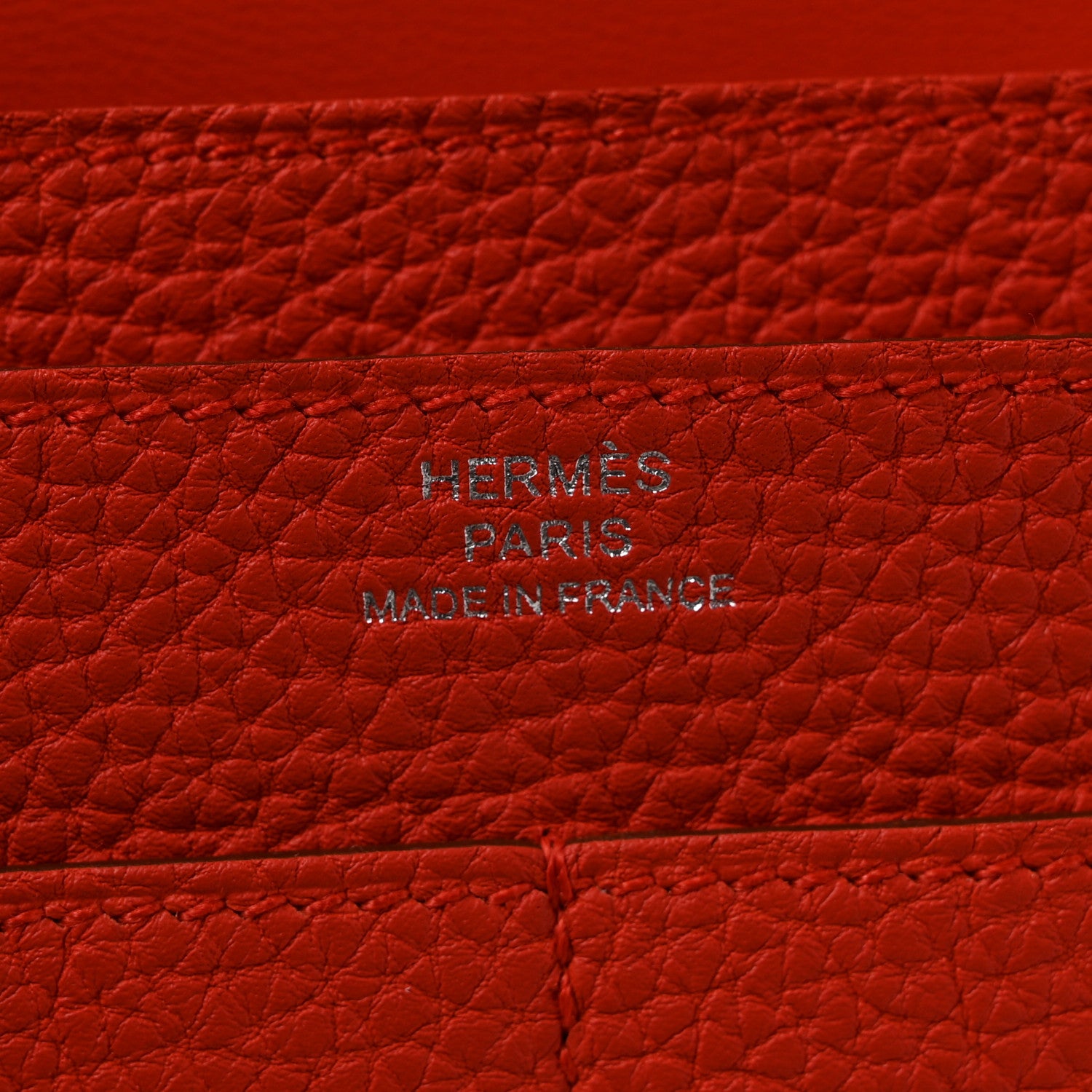 Hermes Togo Dogon Duo Wallet Capucine 7 of 9
