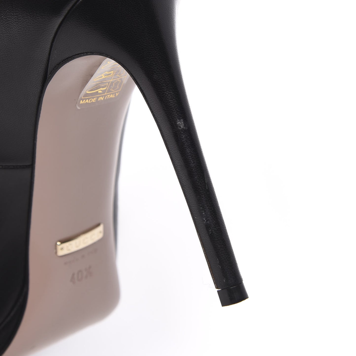 Malaga Kid Horsebit Peep Toe Pumps 40.5 Black