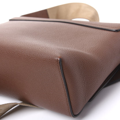 Burberry Calfskin Vintage Check Note Crossbody Bag Tan 9 of 13