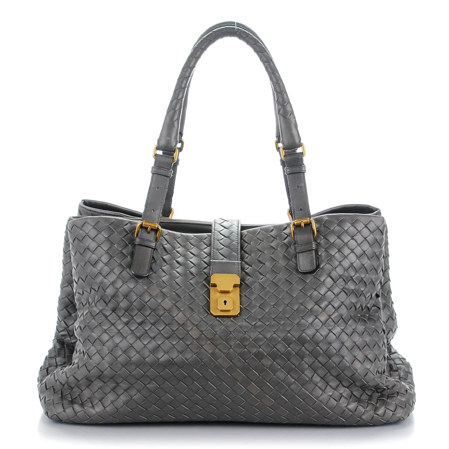 Bottega Veneta Nappa Intrecciato Roma Tote Ferro 1 of 8