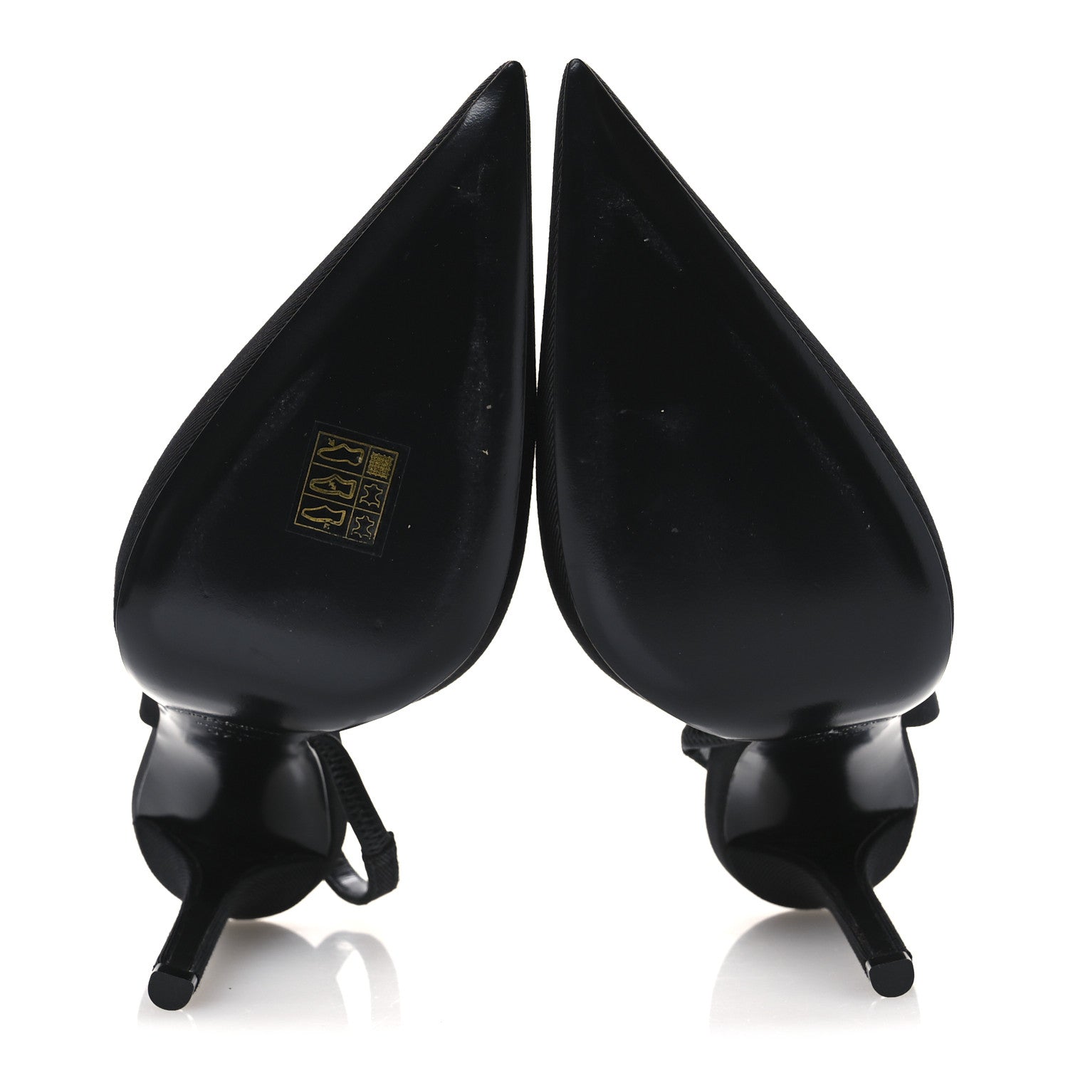 Saint Laurent Grosgrain Penelope Slingback Pump 37.5 Black 7 of 12