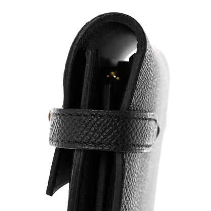 Hermes Epsom Kelly Longue Wallet Black 9 of 10
