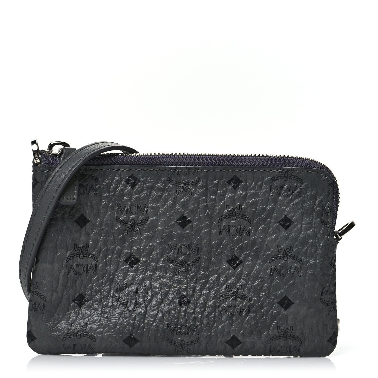 MCM Visetos Crossbody Tech Pouch Phantom Grey 1 of 11