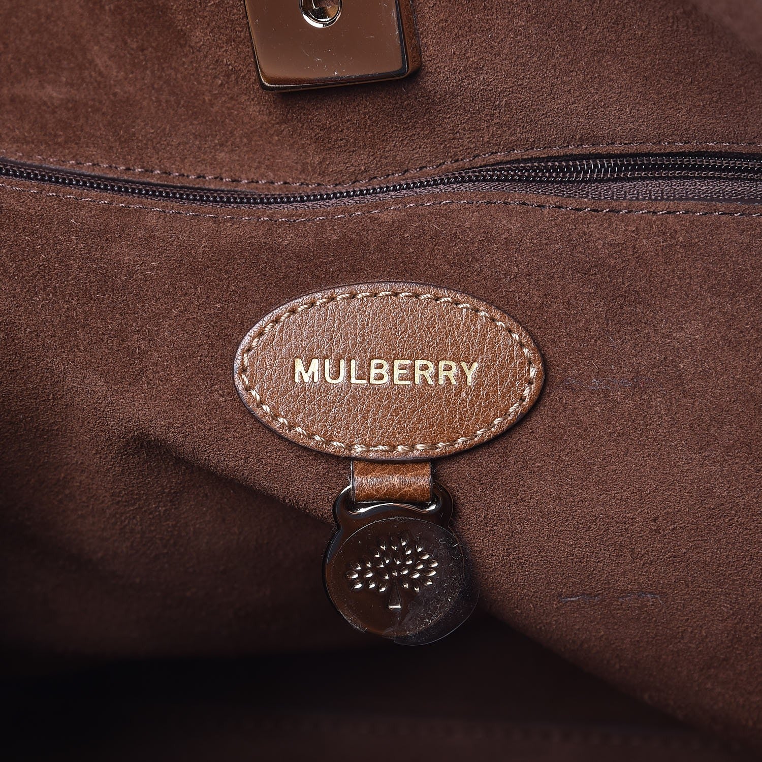 Mulberry Soft Small Grain Calfskin Tessie Tote Brown 6 of 7