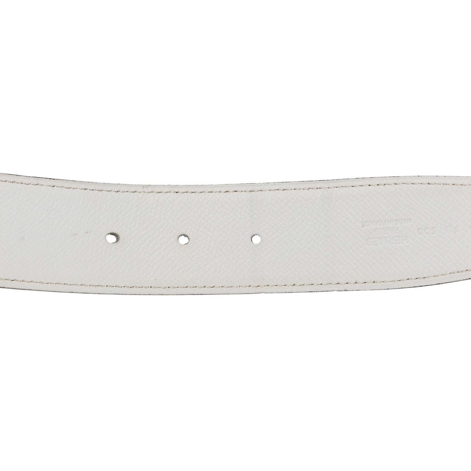 Hermes Epsom 32mm H Belt 100 40 Etoupe White 4 of 8