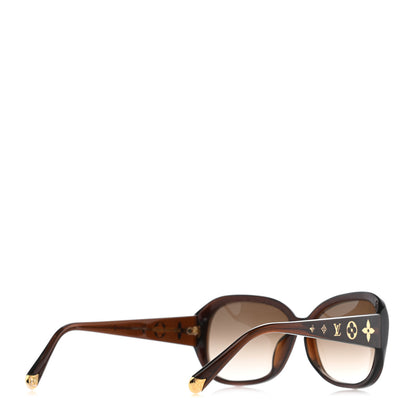 Louis Vuitton Acetate Obsession GM Sunglasses Z0459W Brown Glitter 4 of 8