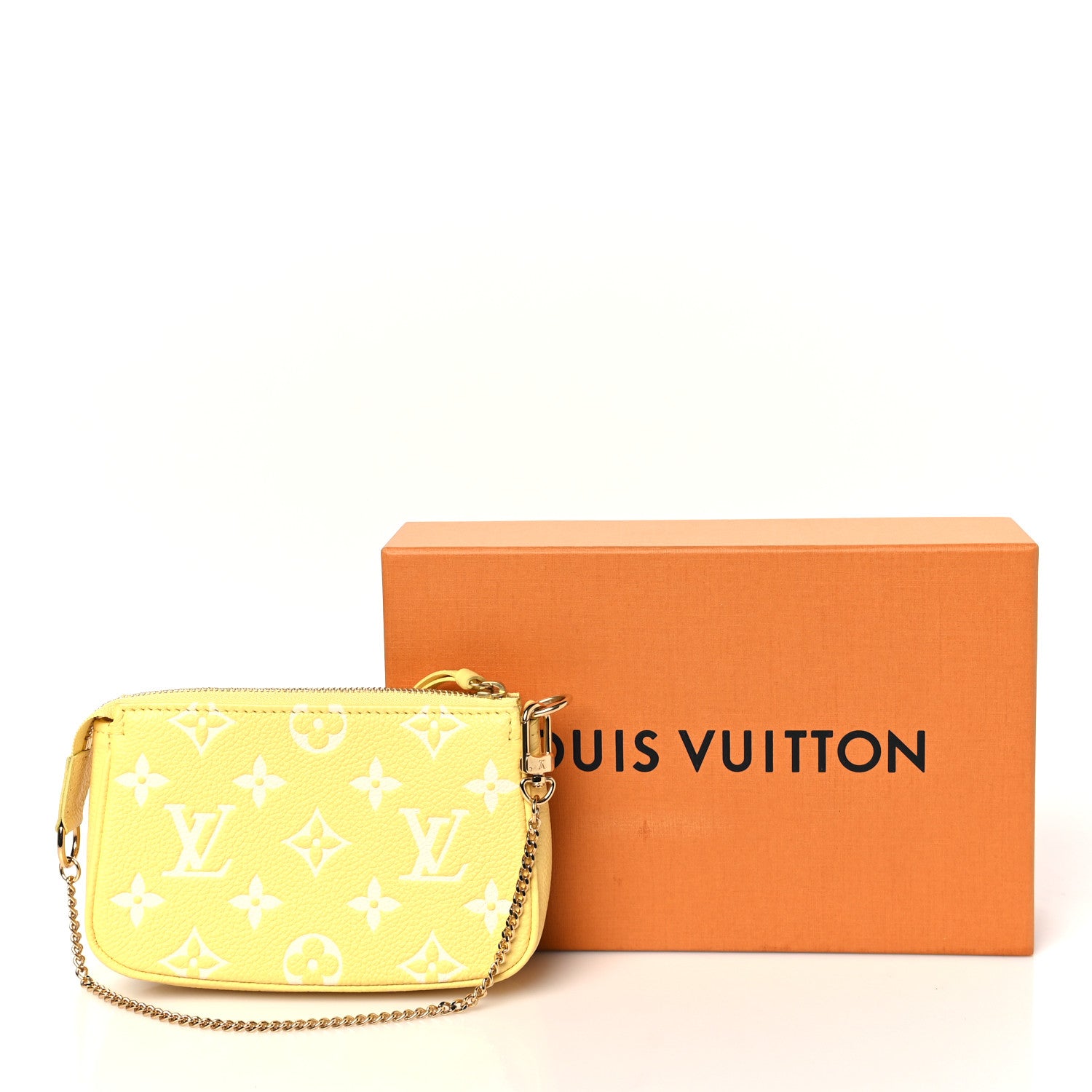 Louis Vuitton Empreinte Monogram Mini Pochette Accessories Lemon