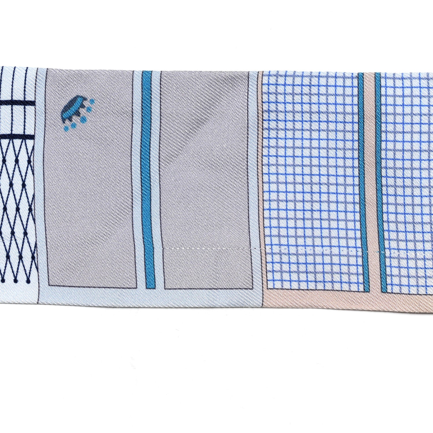 Hermes Silk Couvertures Nouvelles Twilly Menthe Ciel Marine Sable 5 of 11