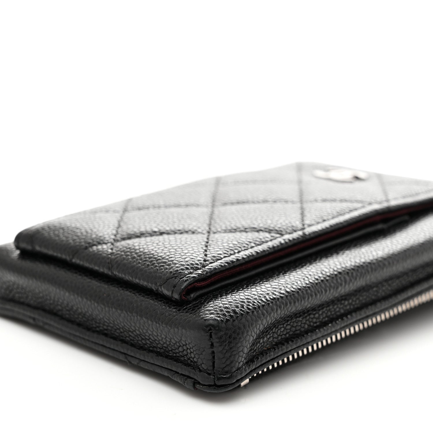 Chanel Caviar Quilted Zip Phone Case Black 10 of 11