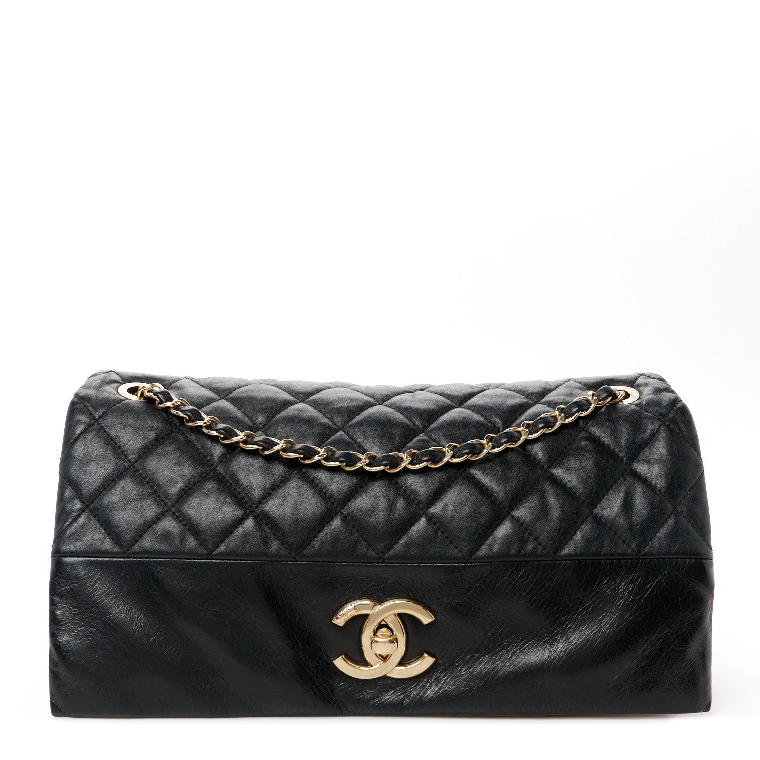 Chanel Calfskin Quilted Jumbo Soft Elegance Flap Black 1 of 13