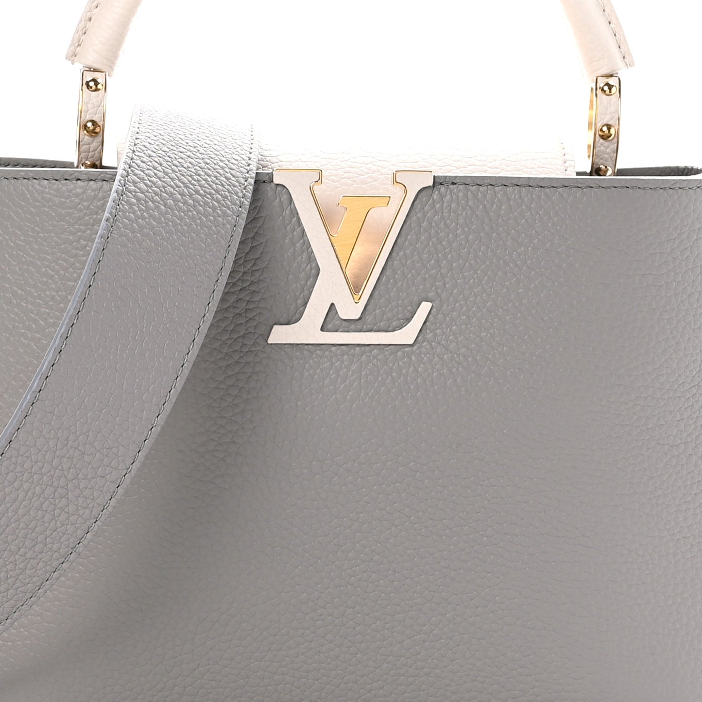 Taurillon Capucines MM Steeple Gray