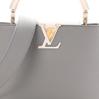 Louis Vuitton Taurillon Capucines MM Steeple Gray 8 of 10