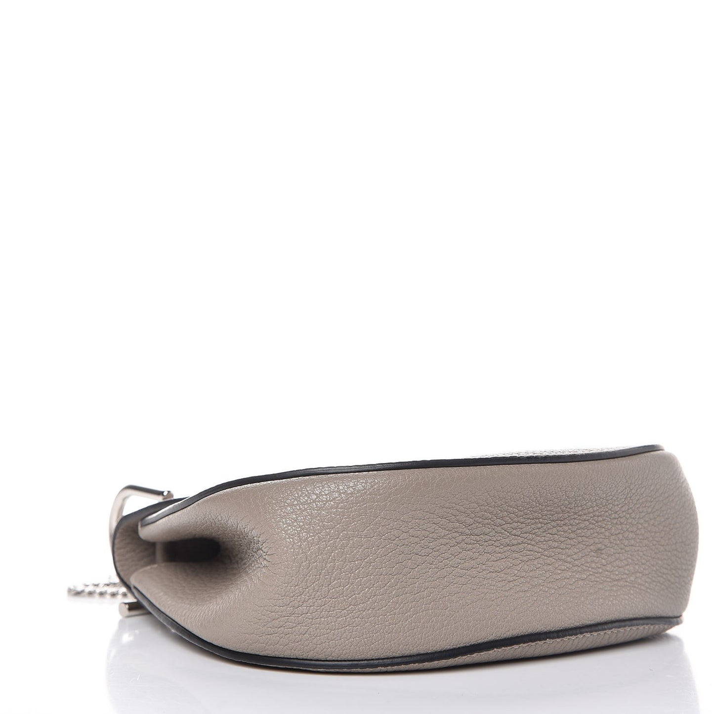 Grained Lambskin Mini Drew Shoulder Bag Motty Grey