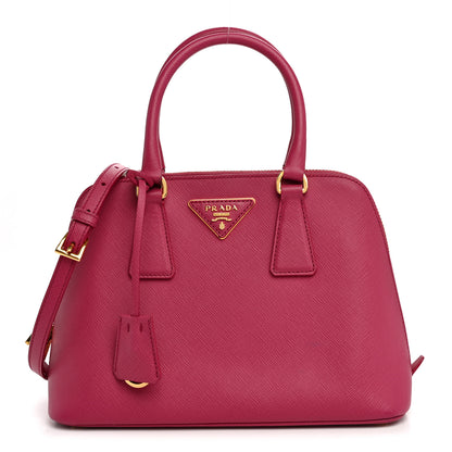 Prada Saffiano Lux Small Promenade Tote Peonia 1 of 10