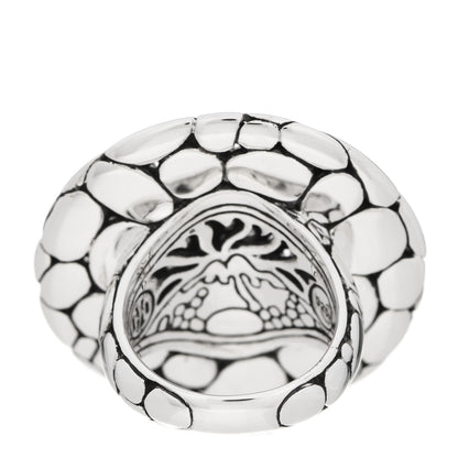 John Hardy Sterling Silver White Sapphire Kali Lava Ring 54 6.75 4 of 6