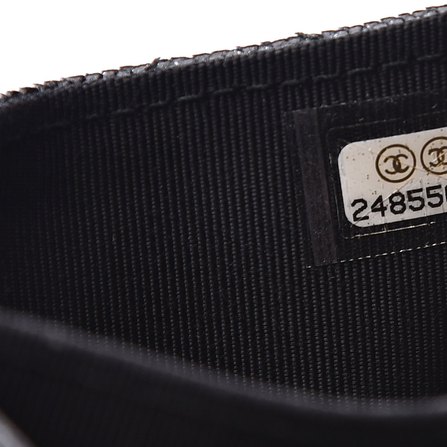Chanel Iridescent Caviar Quilted Flap Card Holder Wallet Black 6 of 7