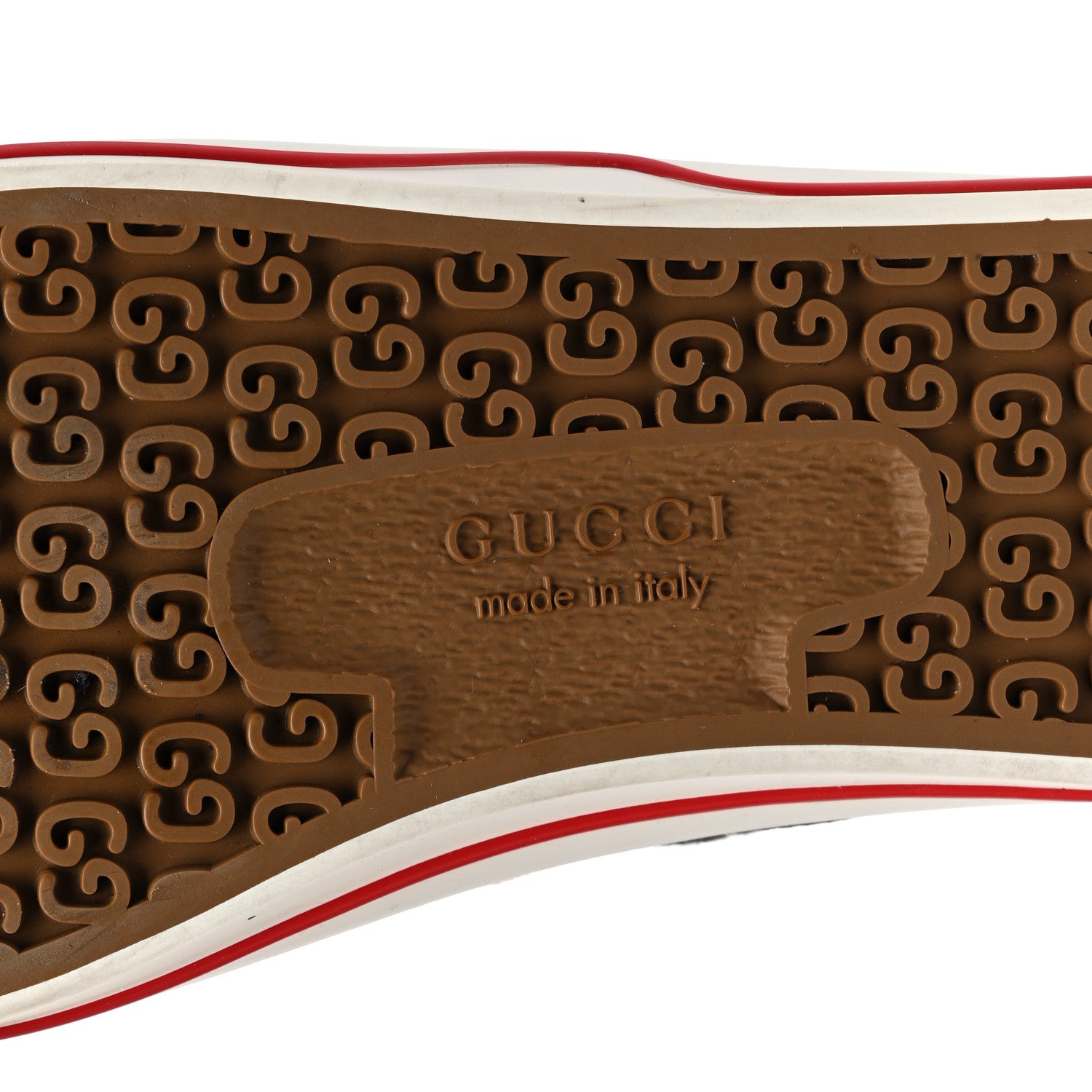 Gucci New Denim GG Monogram Web Womens 1977 Tennis Sneakers 39.5 Black Ivory 6 of 7