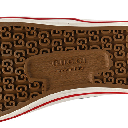 Gucci New Denim GG Monogram Web Womens 1977 Tennis Sneakers 39.5 Black Ivory 6 of 7