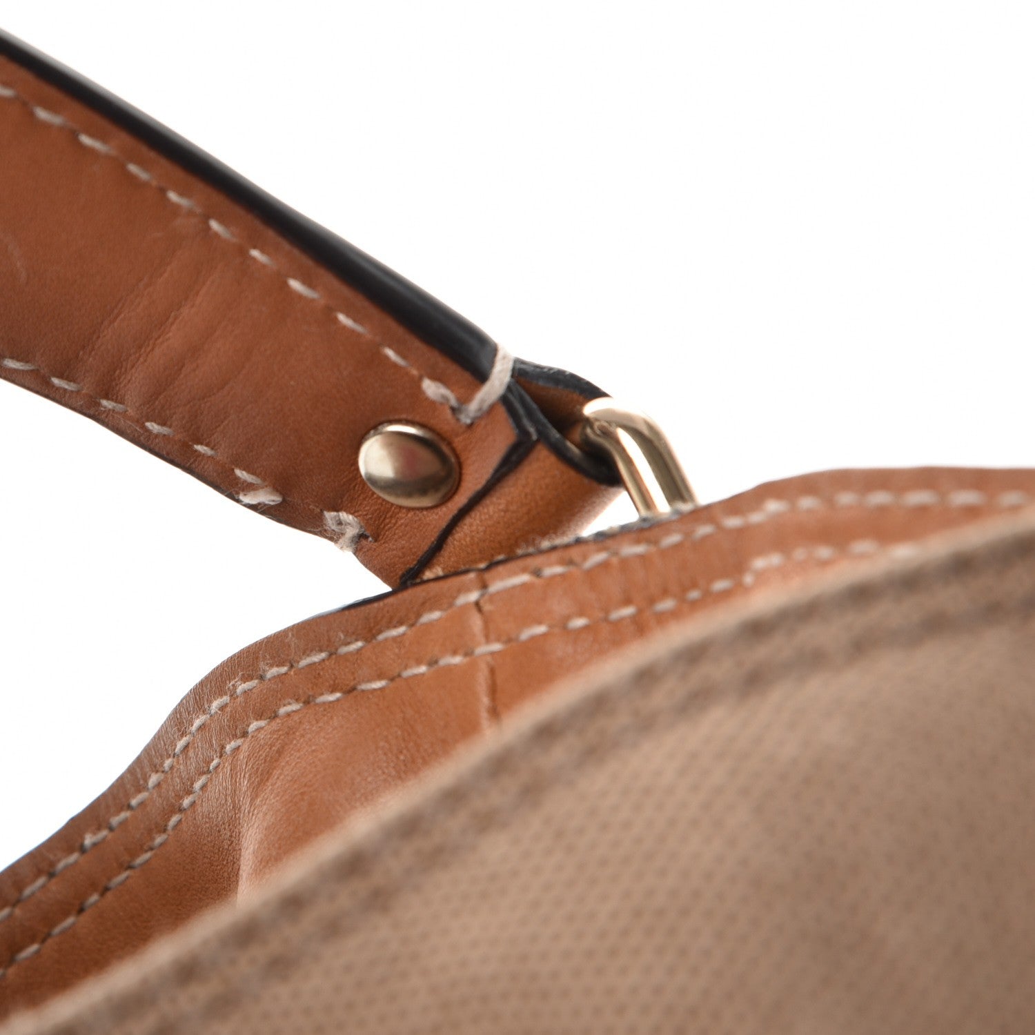 Burberry Canvas Mega Check Medium Ashby Hobo Saddle Brown 11 of 14