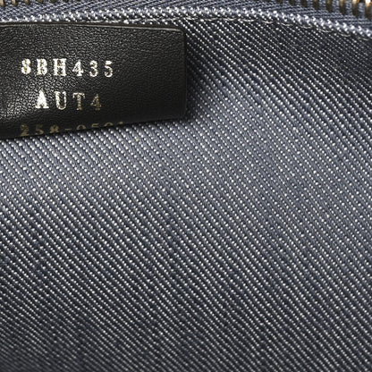 Fendi Denim Vitello King F is Fendi FF Embroidered Summer Tote Myrtle Dark Nut 7 of 10