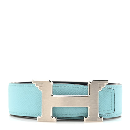Hermes Epsom 32mm Pegase H Belt 80 32 Bleu Atoll Bleu Indigo 2 of 8