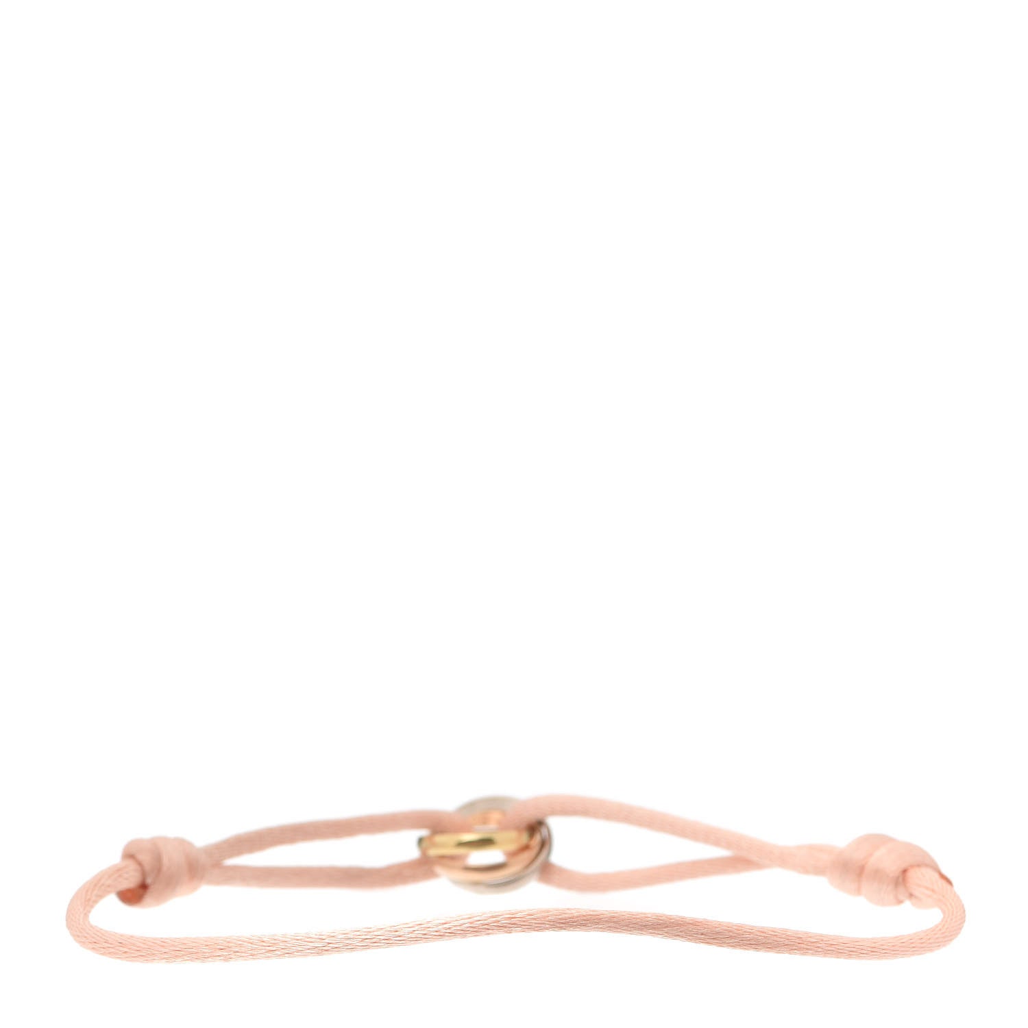 Cartier 18K Pink Yellow White Gold Trinity Adjustable Cord Bracelet Pink 3 of 5