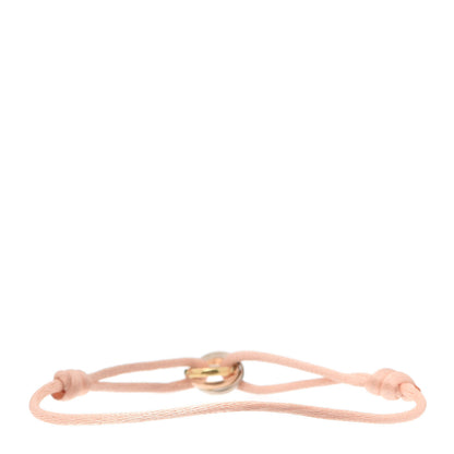 Cartier 18K Pink Yellow White Gold Trinity Adjustable Cord Bracelet Pink 3 of 5
