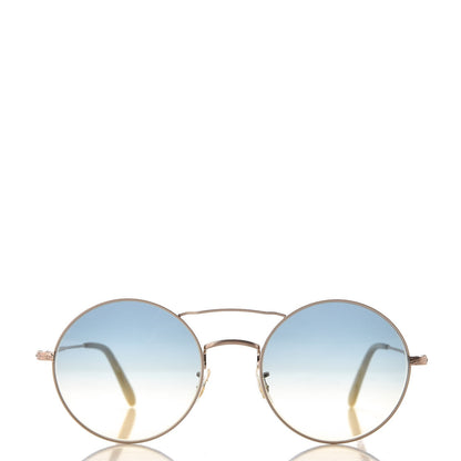 Oliver Peoples Nickol Gradient Round Sunglasses Bone Sunrise 2 of 9