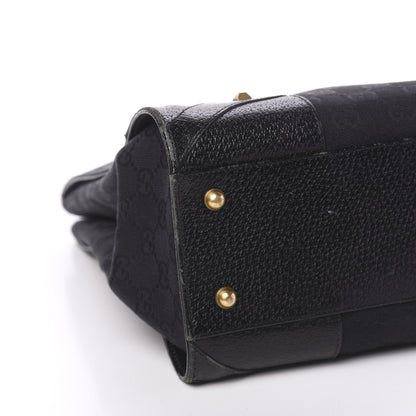 Gucci Monogram Medium Tote Black 9 of 14