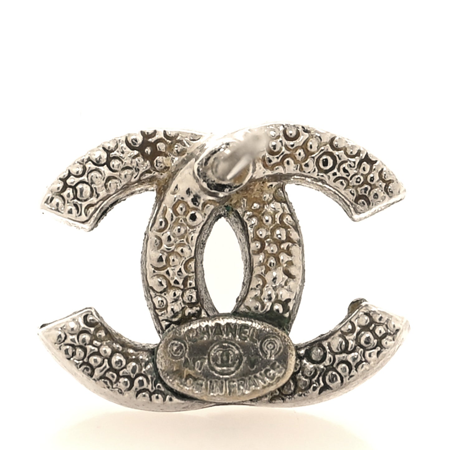 Crystal Timeless CC Earrings Silver