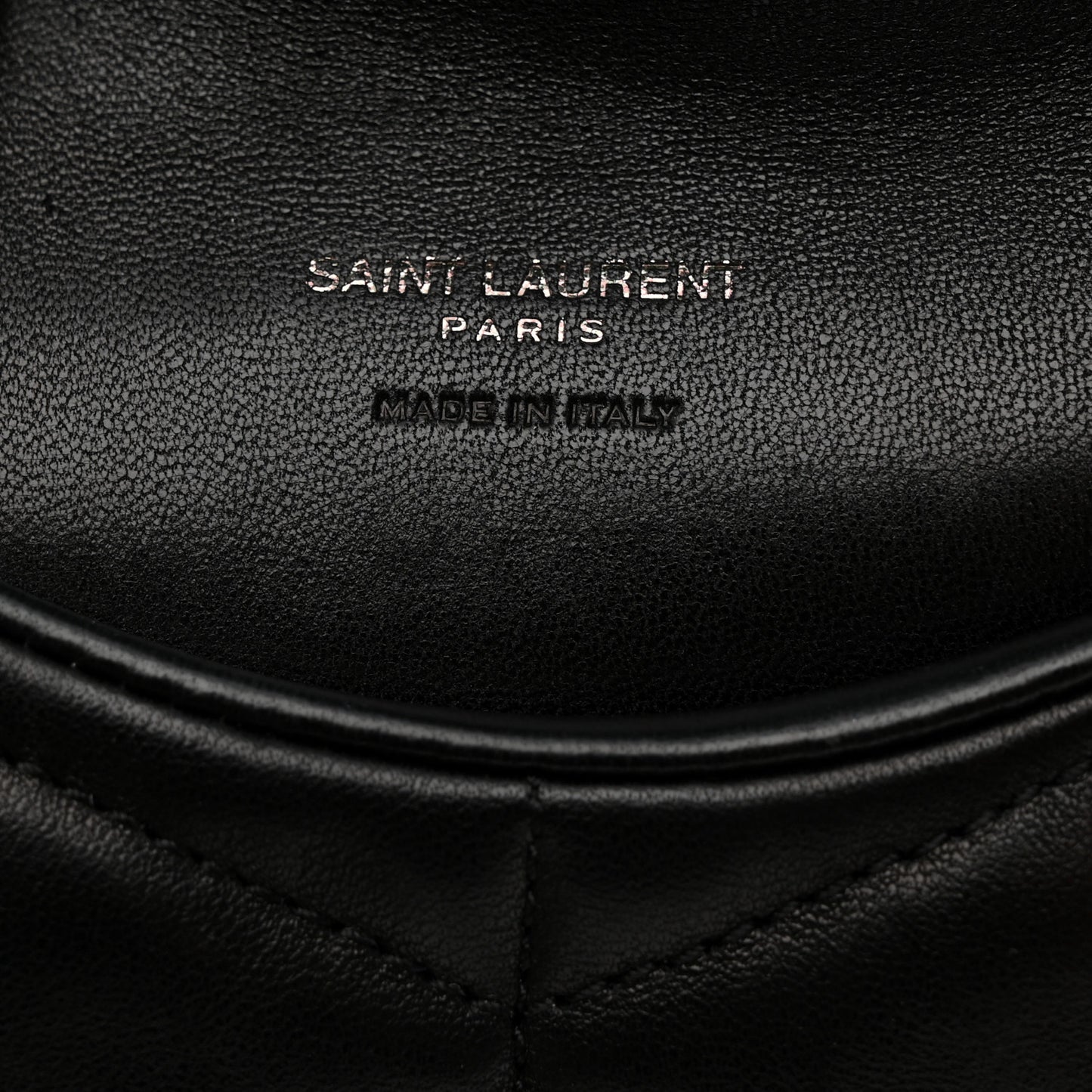 Lambskin Monogram Loulou Puffer Pouch Clutch Black