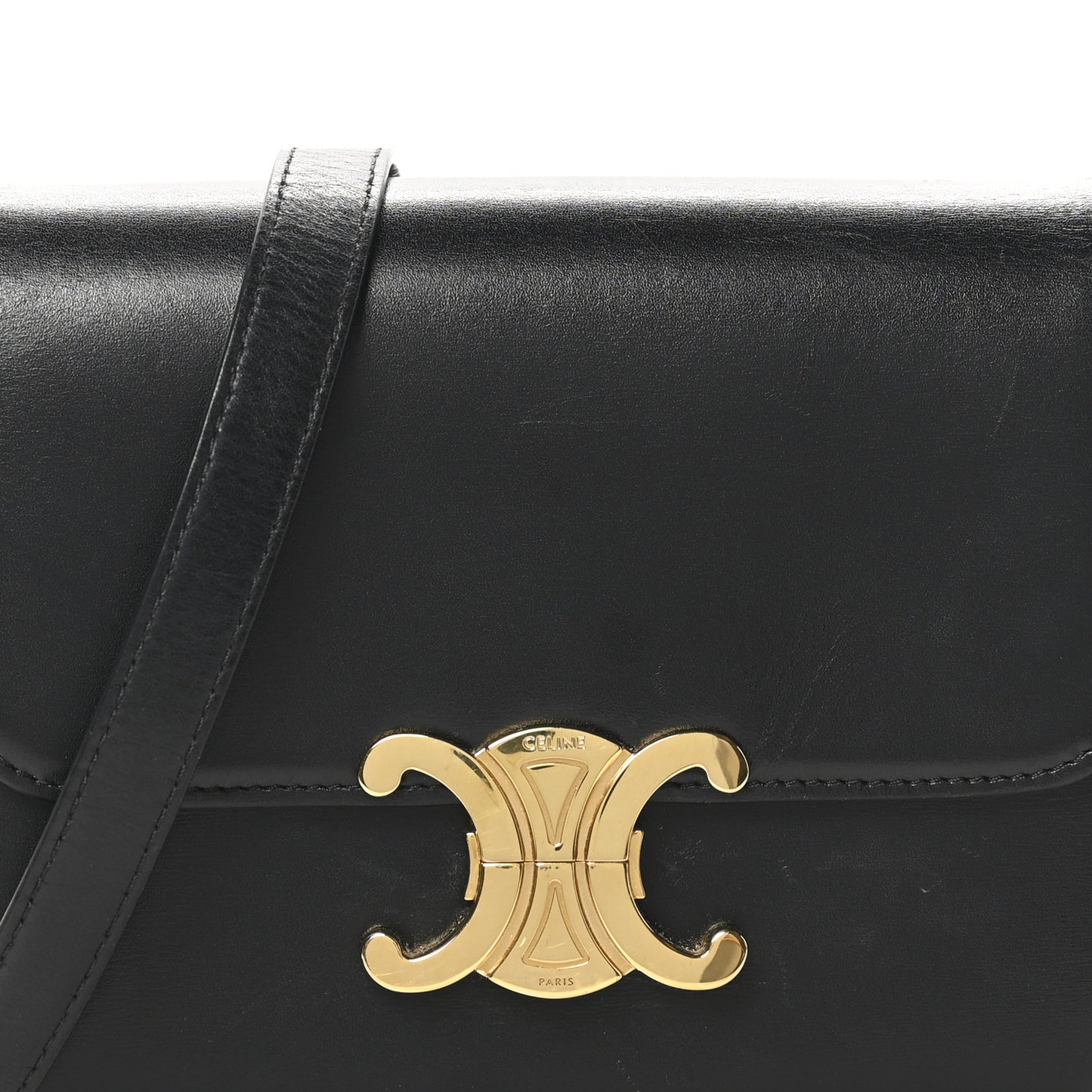 Shiny Calfskin Teen Triomphe Black
