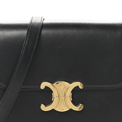 Celine Shiny Calfskin Teen Triomphe Black 7 of 10
