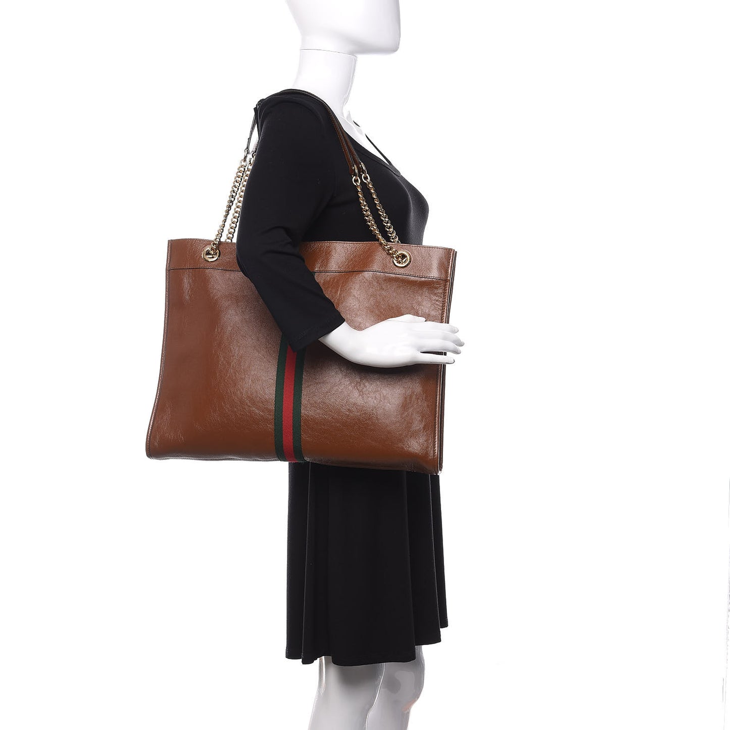 Calfskin Large Rajah Chain Tote Cuir