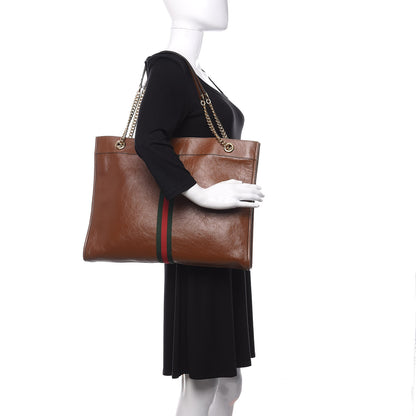 Gucci Calfskin Large Rajah Chain Tote Cuir 2 of 10