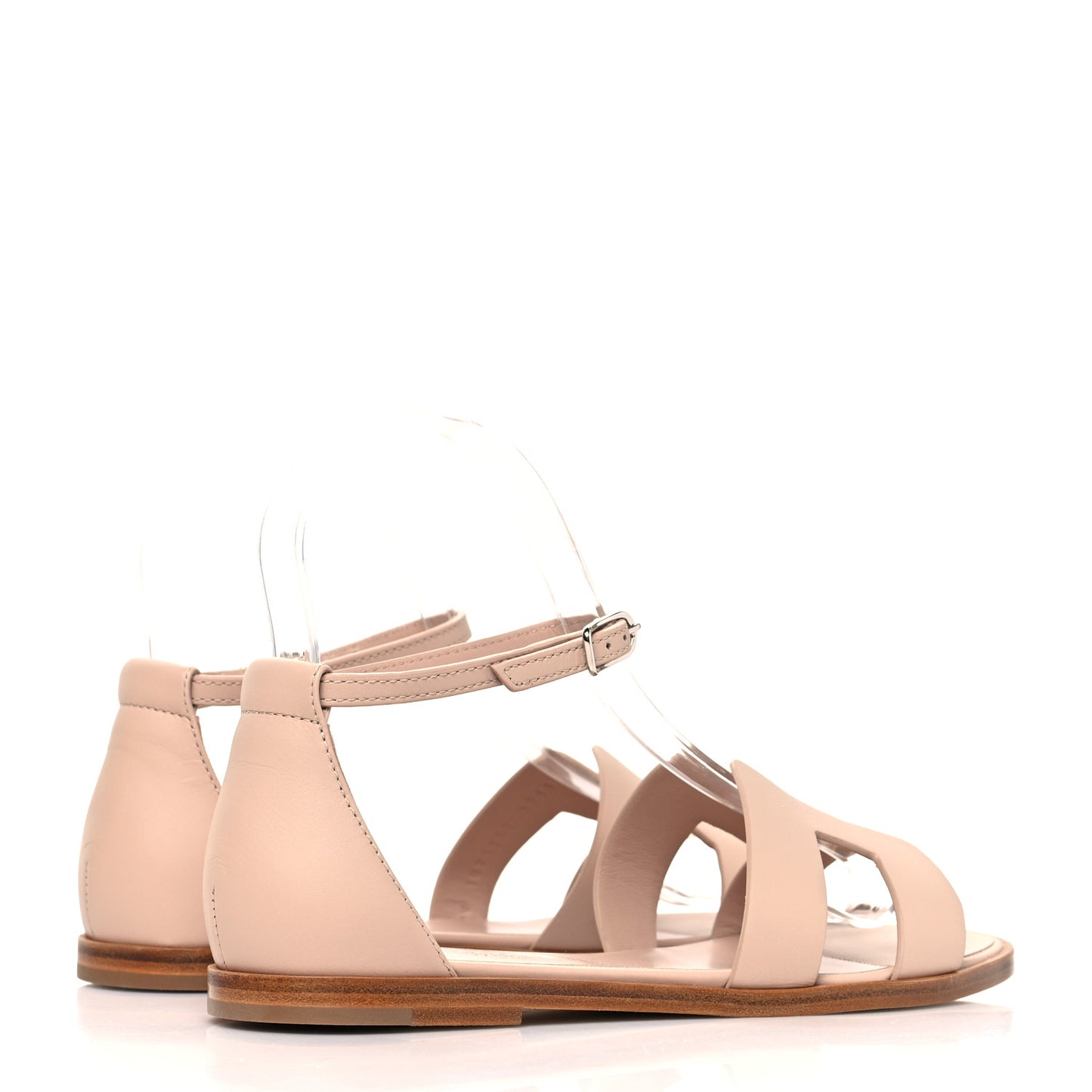 Calfskin Santorini Sandals 36 Beige Nude