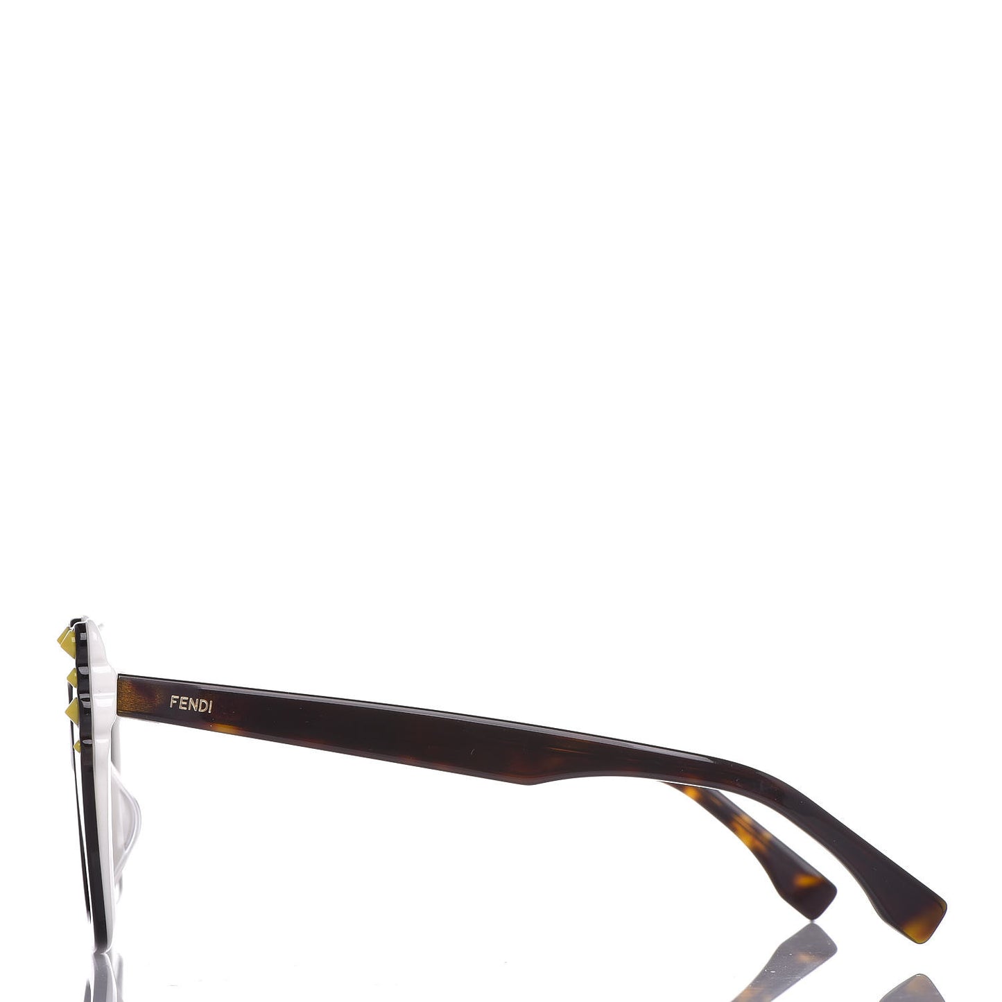 Studded Can Eye Sunglasses FF 0260/S Havana White