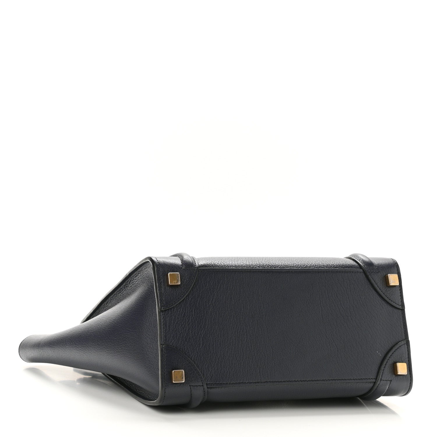 Celine Goatskin Micro Luggage Navy Blue 4 of 10