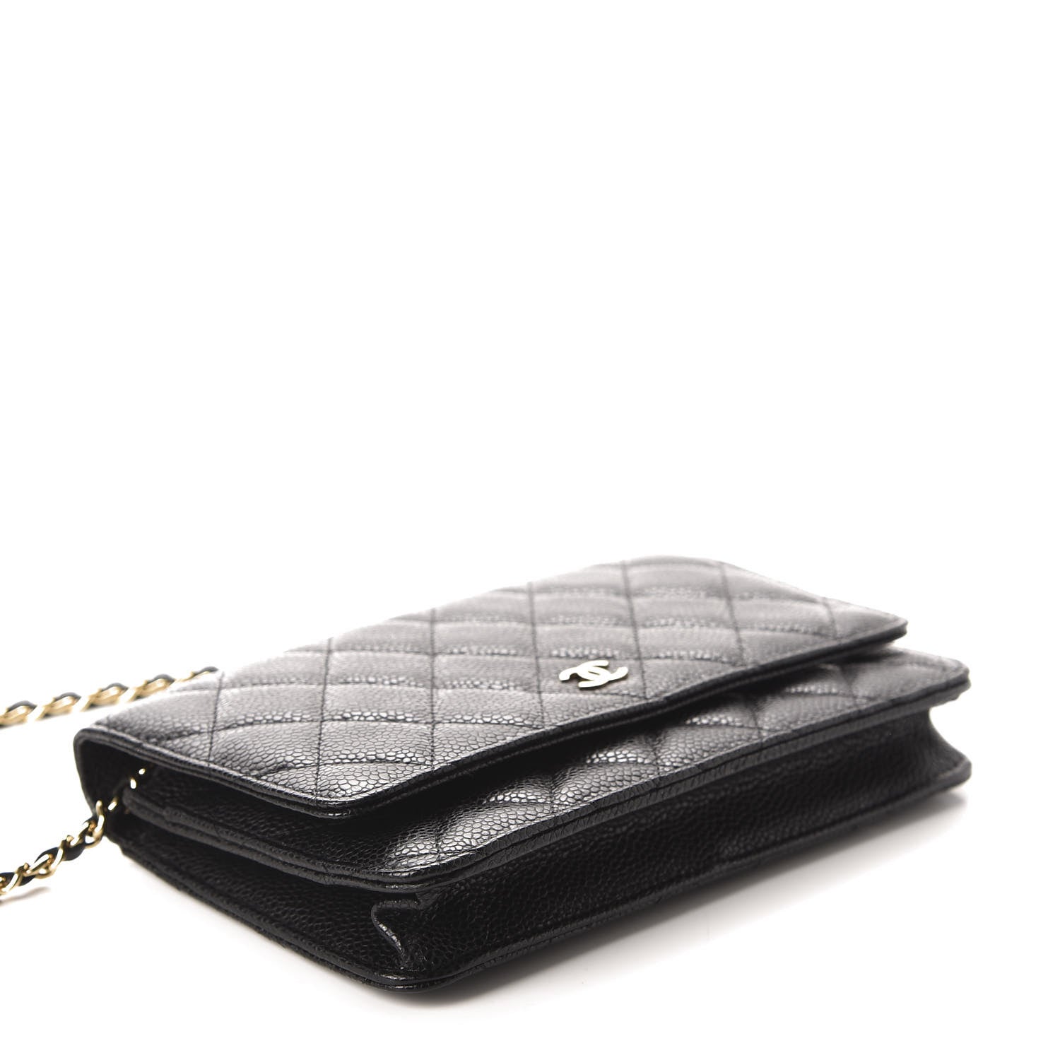 Chanel Caviar Quilted Wallet On Chain WOC Black 4 of 12