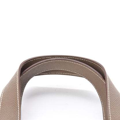 Hermes Epsom Felt Petit H Decoupe Basse PM Skeleton Tote Etoupe 14 of 14